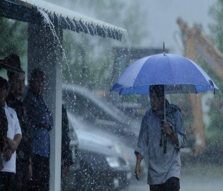 Ilustrasi ada potensi hujan lebat di Provinsi Riau (foto/int)